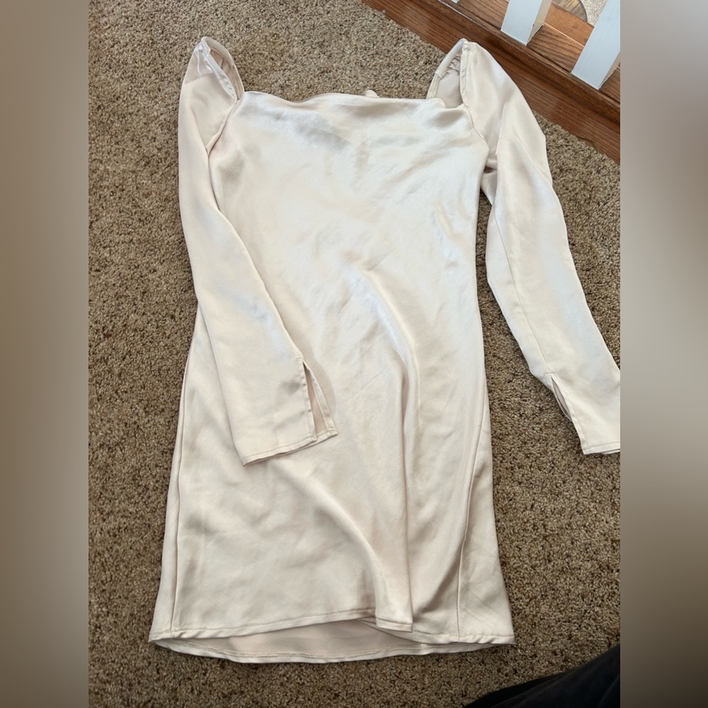 Satin long sleeve dress from princess Polly